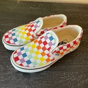 Kids Checkerboard Slip on VANS